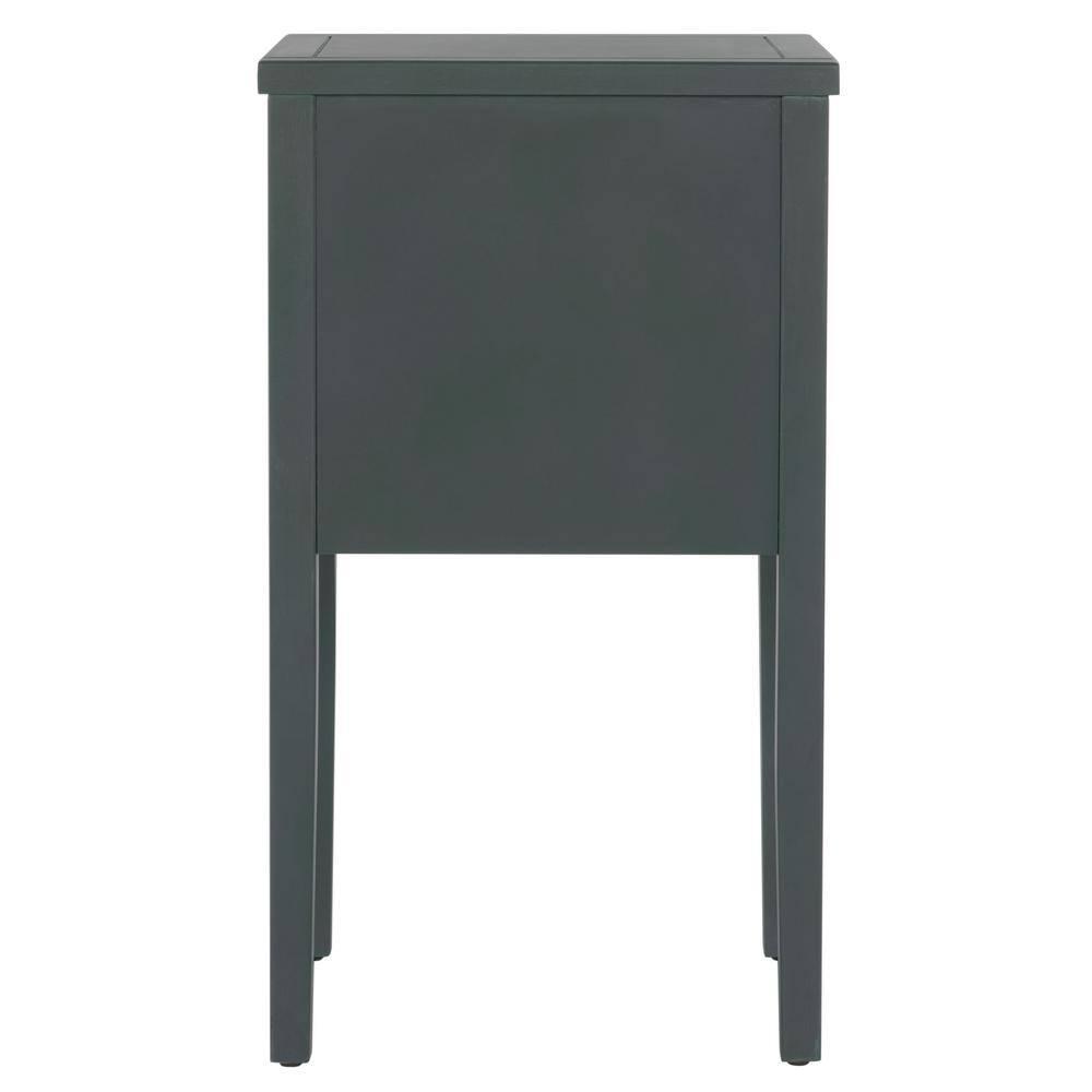 Toby Accent Table with Storage Drawers - Dark Teal - Safavieh.