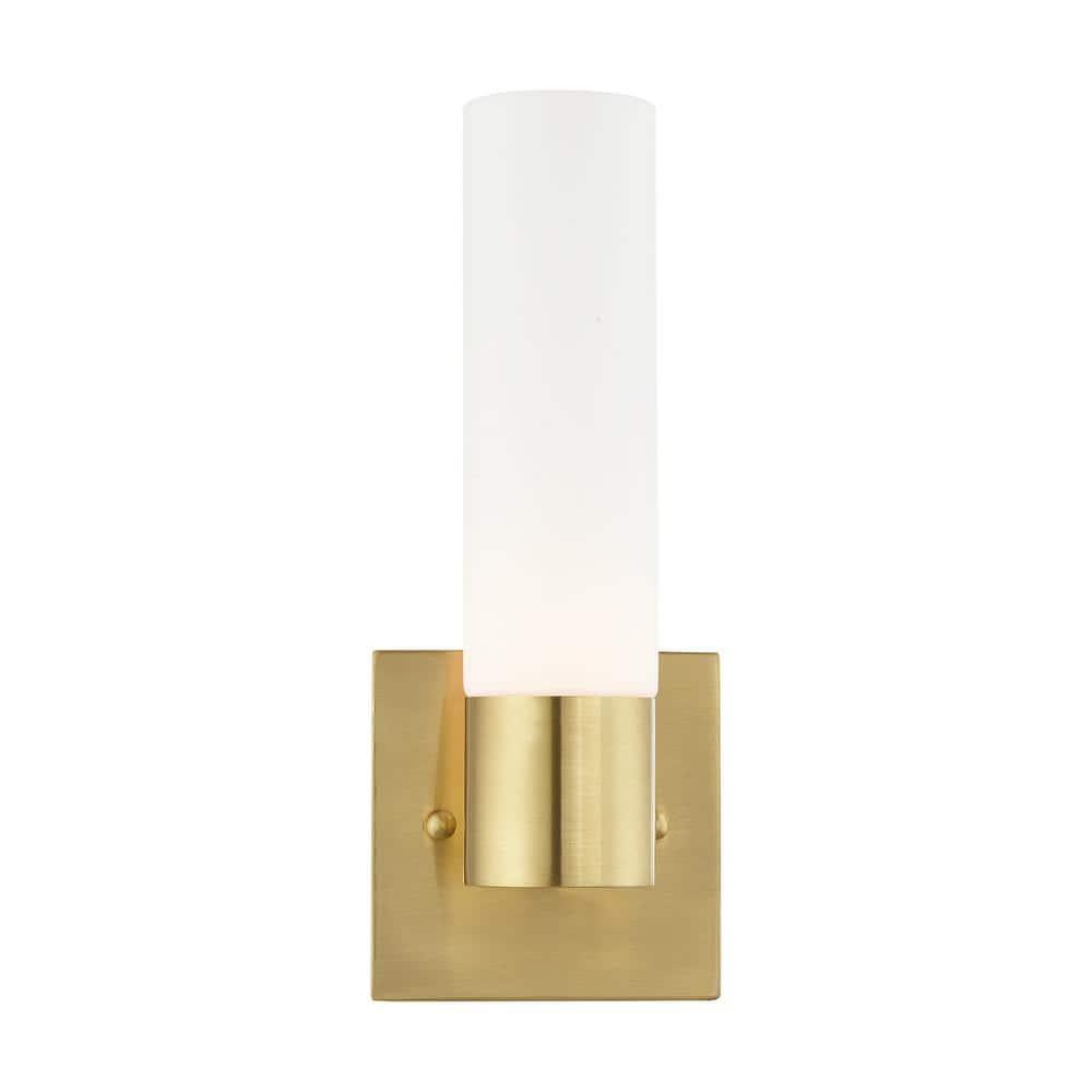 Livex Lighting Aero 1 - Light Sconce in  Satin Brass