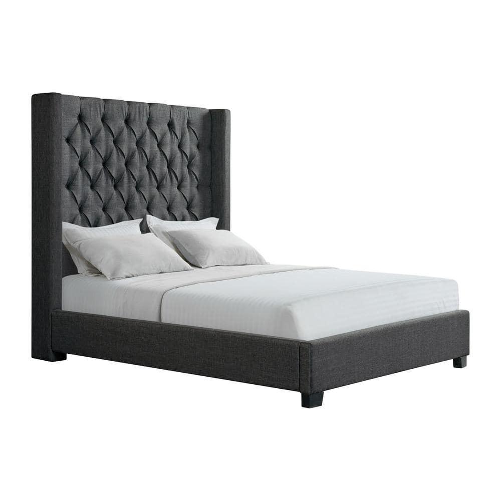 Arden Upholstered Wingback Bed