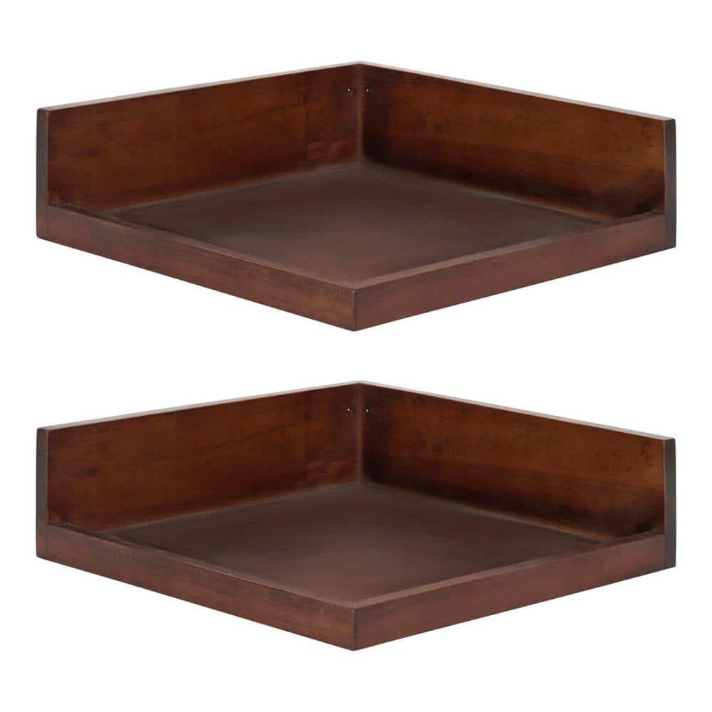 Latitude Run® Kinta 2 Piece Square Accent Shelf (Set of 2)