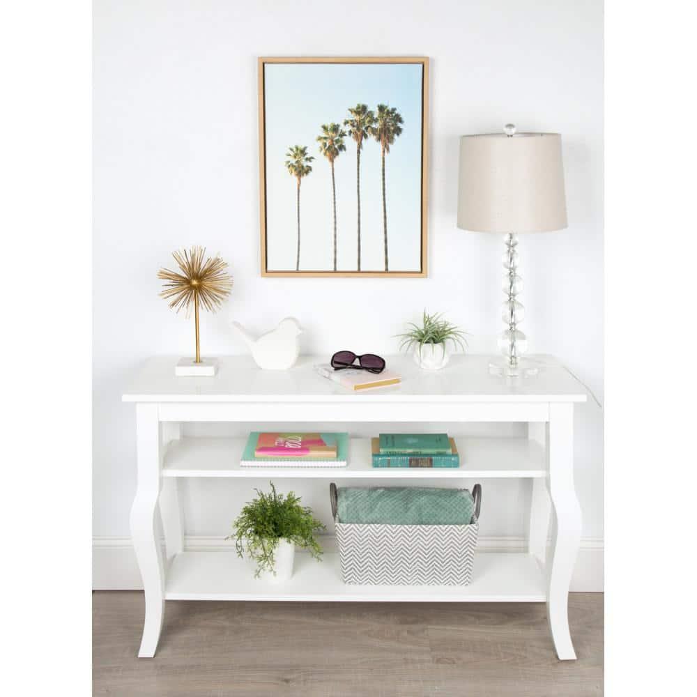 Palm Trees Framed Kids' Canvas Art Natural (24"x18") - Uniek