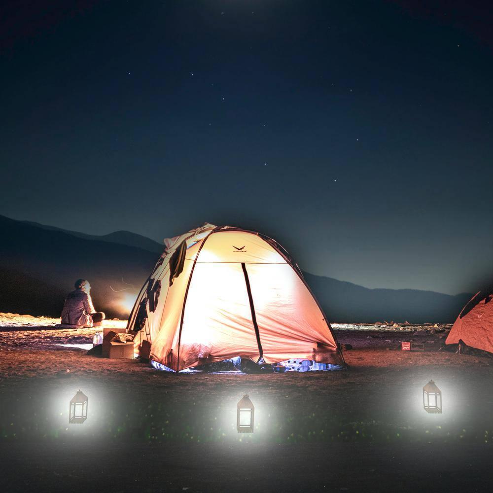 Techko 12.88 Outdoor Vintage Solar LED Lantern with Auto Dawn-to-Dusk Sensor