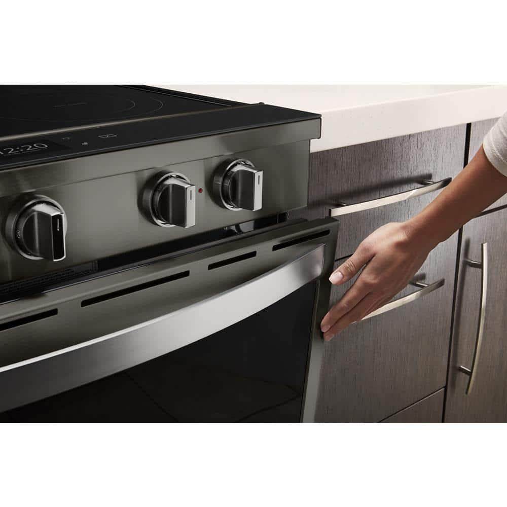 WHIRLPOOL WEE750H0HV slide in electric range