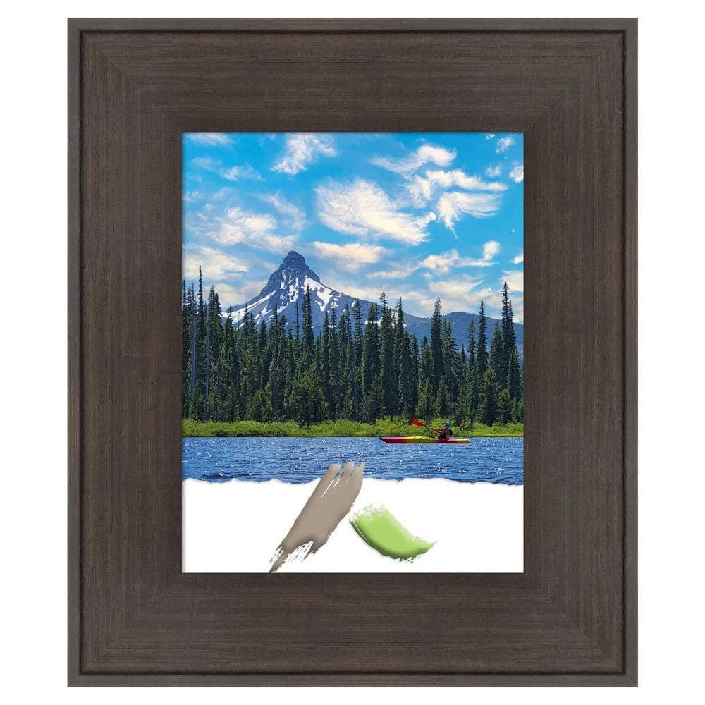 Amanti Art William Rustic Woodgrain Picture Frame Opening Size 11x14 in.