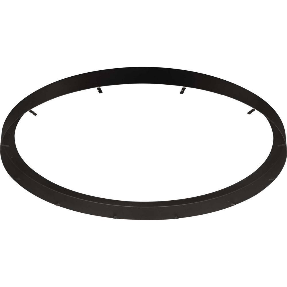 Progress Lighting, Everlume Collection, 1-Light, Ceiling Light, Antique Bronze, Edgelit Round Trim Ring