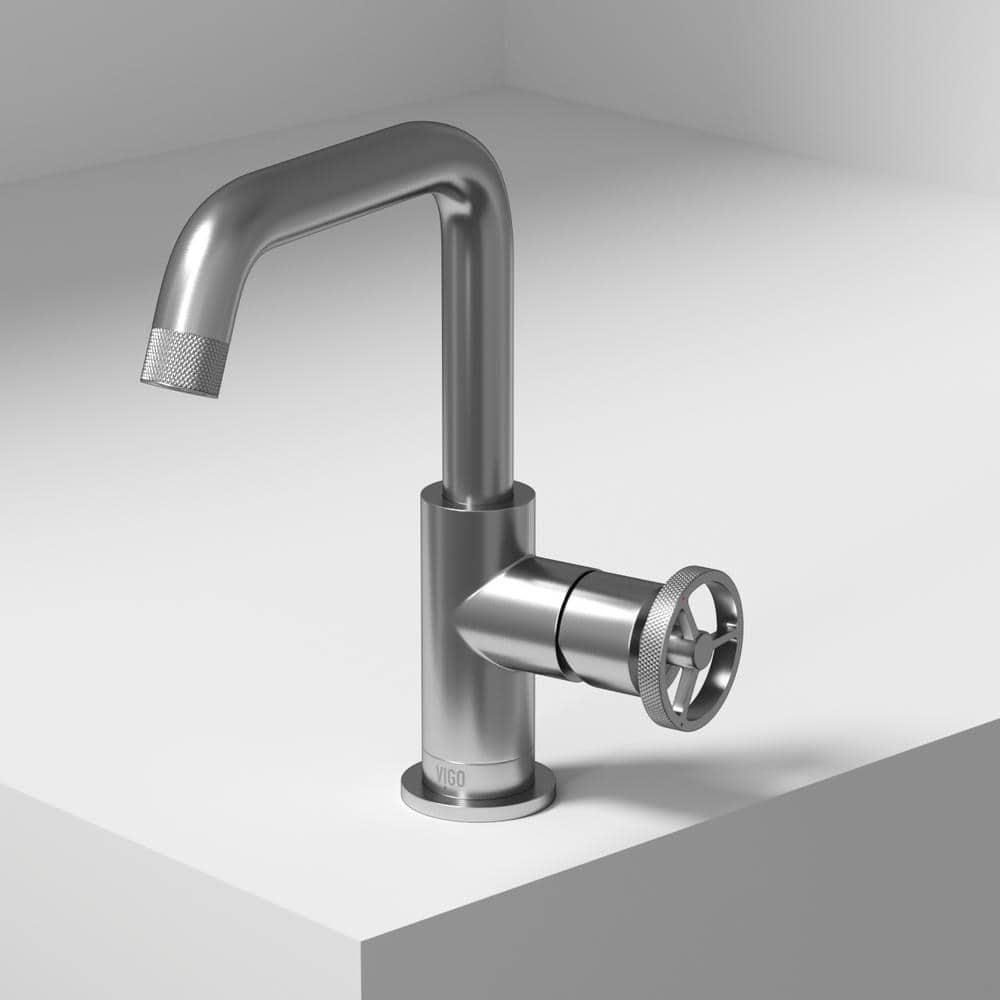 Cass 9" H Single Handle Single Hole Bathroom Faucet