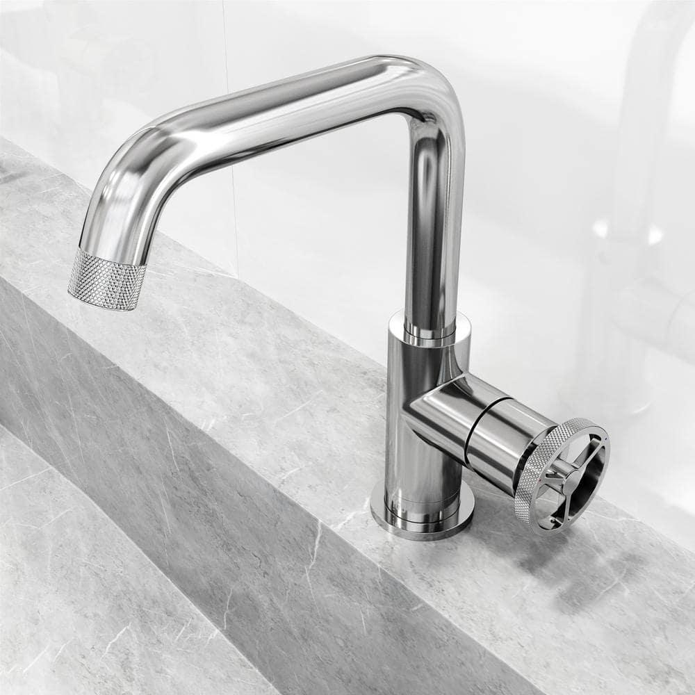 Cass 9" H Single Handle Single Hole Bathroom Faucet