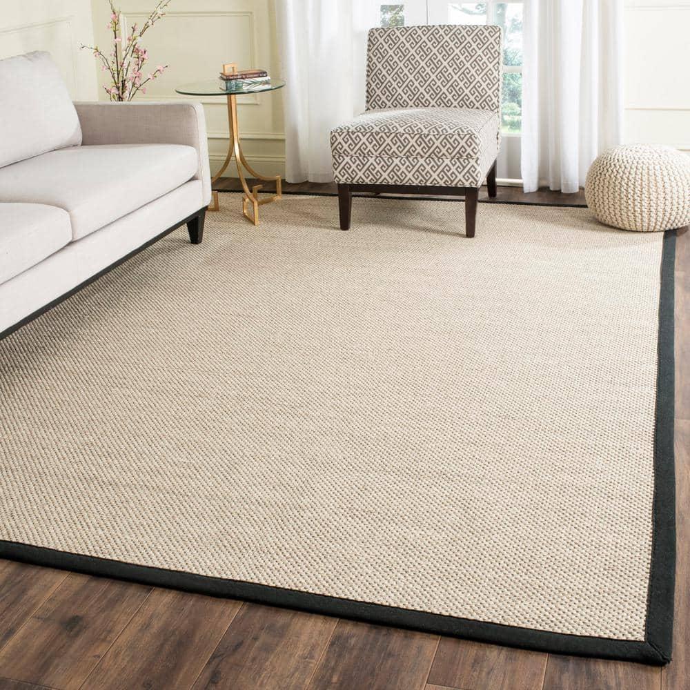 Natural Fiber NF115 Power Loomed Indoor Area Rug - Natural/Black - 8'x10' - Safavieh