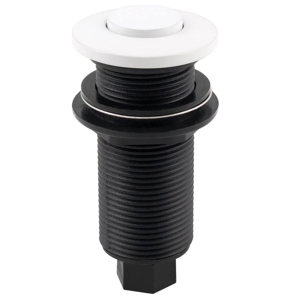 Westbrass Kitchen Sink Waste Disposal Air Switch and Dual Outlet Control Box, Flush Button