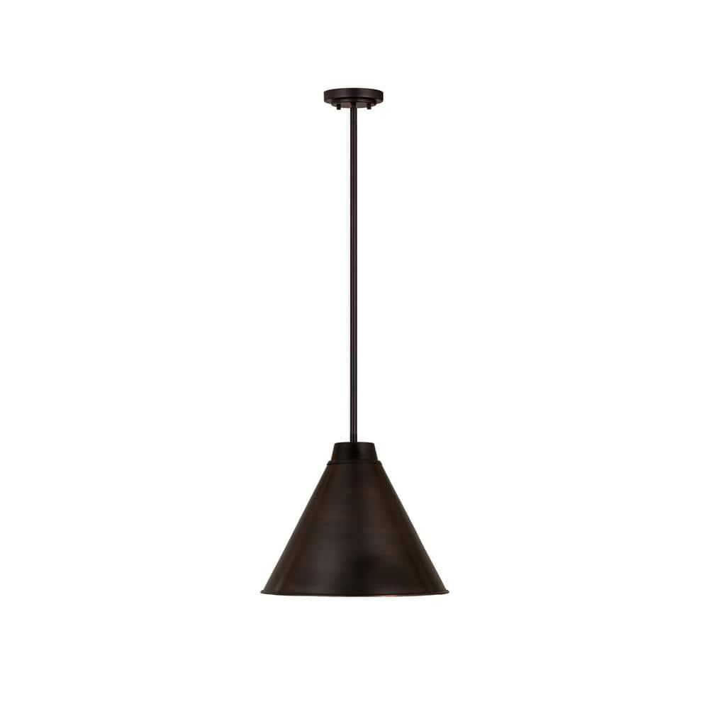Z-Lite Eaton 1 - Light Pendant in  Matte Black