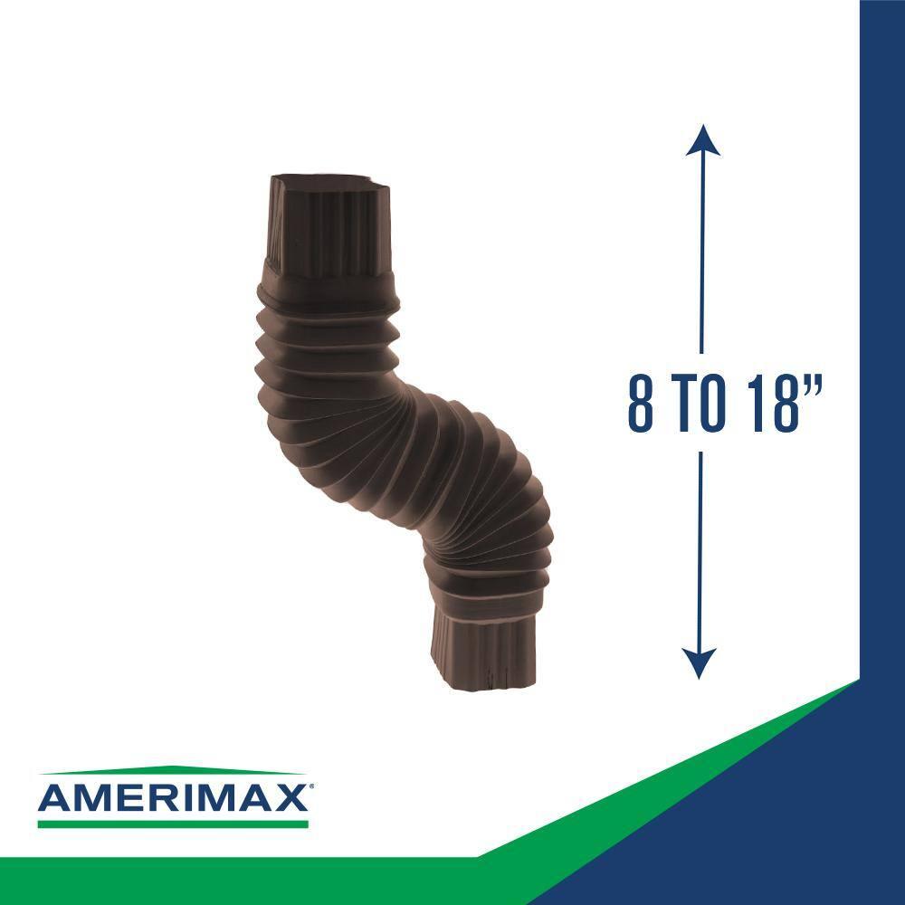 Amerimax 2'' x 3'' Flex-Elbow, Brown