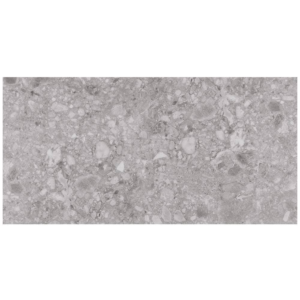 Stonehenge Rizzo LVT 12MIL 12" W x 24" L Terrazzo Look Glue Down Luxury Vinyl Tile