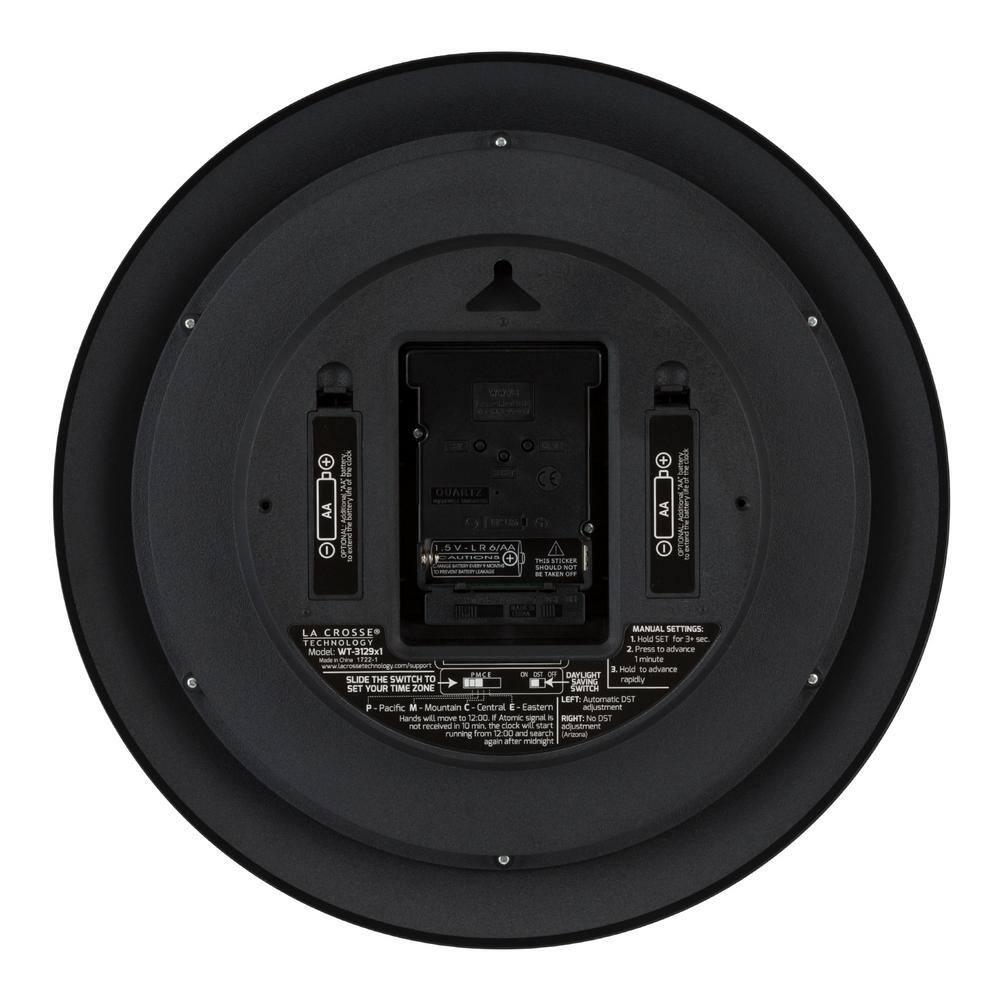 Weatherby 12" Atomic Analog Wall Clock