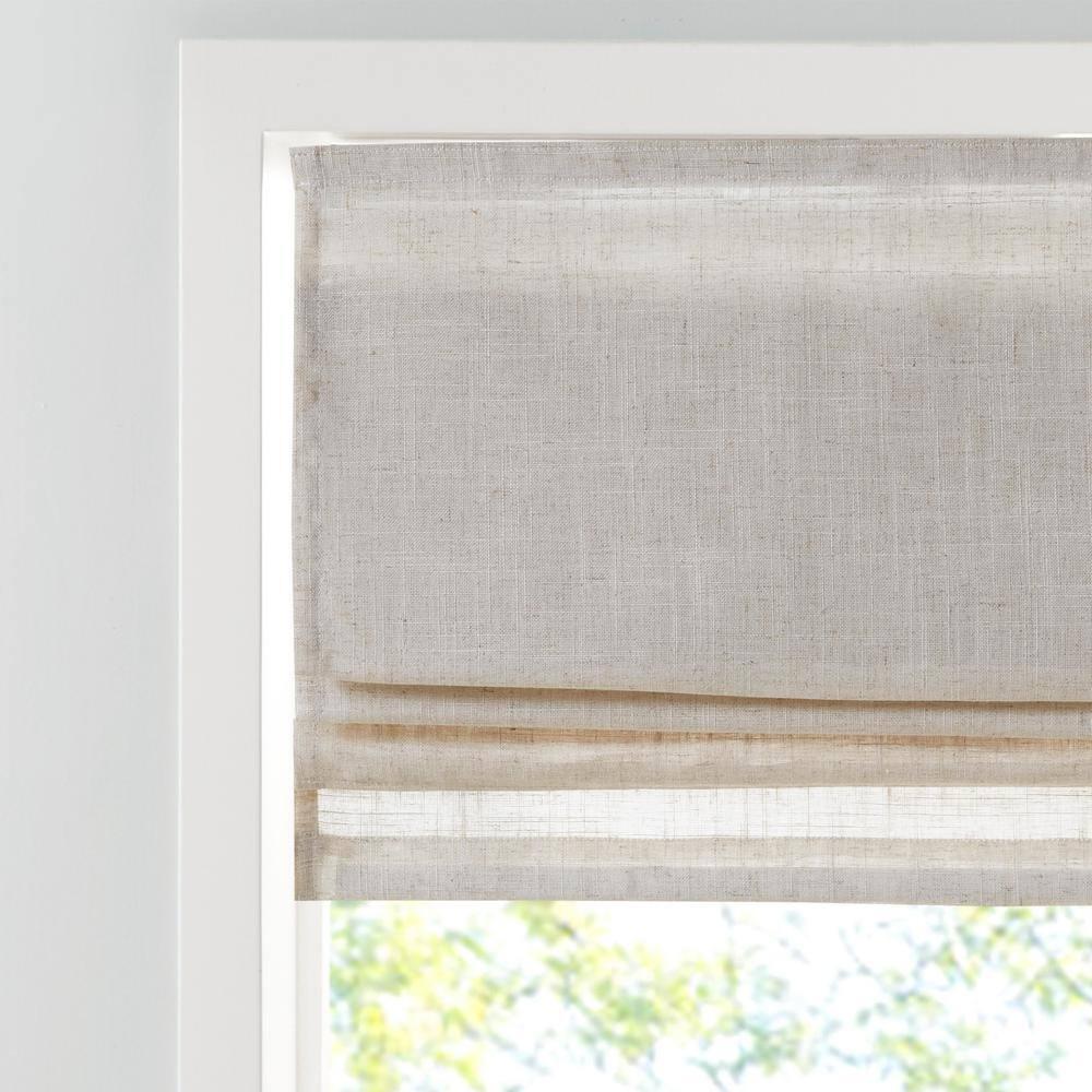 Kyler Linen Blend Light Filtering Roman Shade