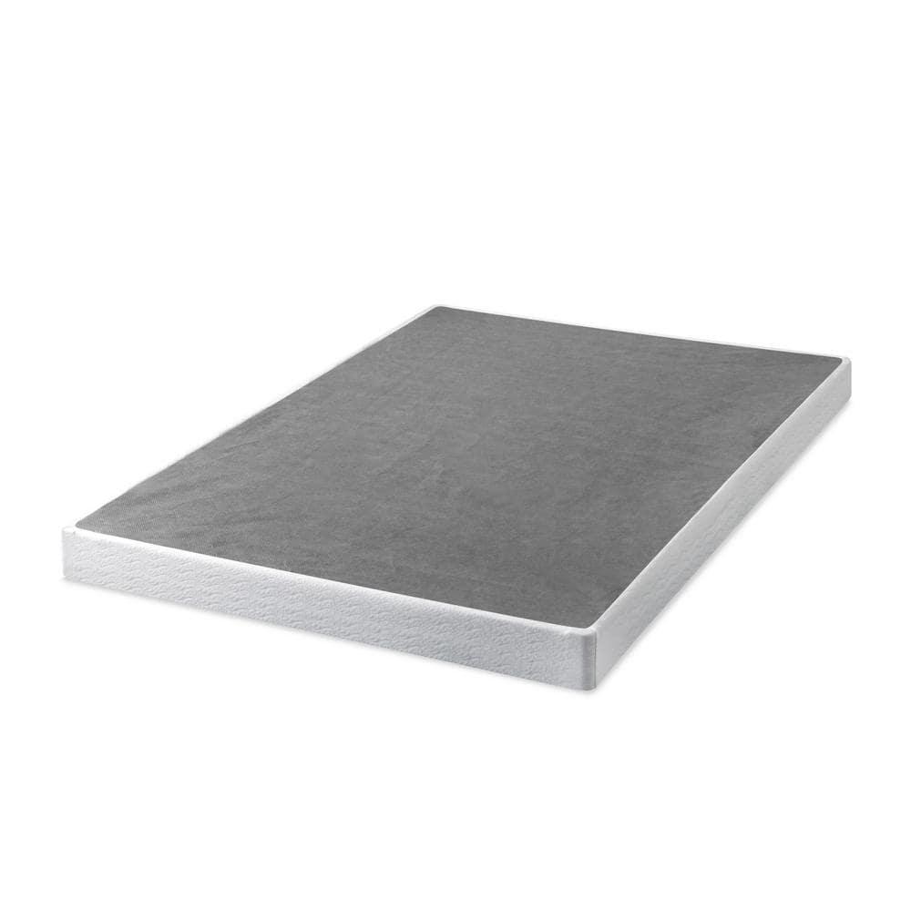Twin 5" Metal Smart BoxSpring Mattress Base with Quick Assembly Gray - Zinus
