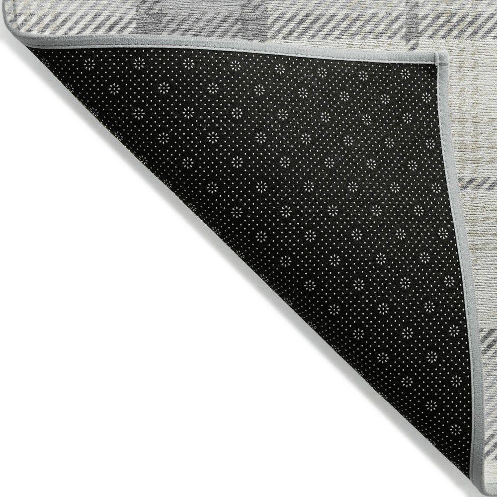 Machine Washable Indoor/Outdoor Chayden ACN1052 Silver Rug