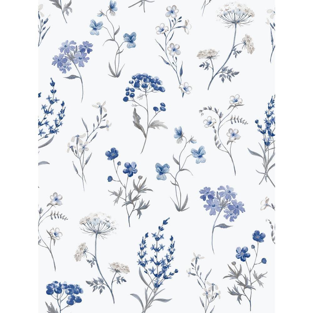 Spring Blossom Botanical Floral Mix 33' L x 21" W Wallpaper Roll