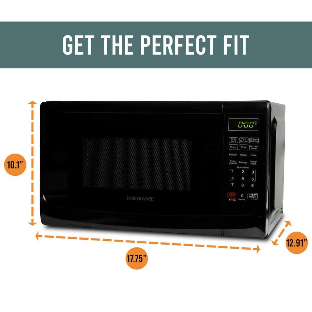 Farberware Farberware Countertop Microwave .7 Cu. Ft. 700-Watt Compact Microwave Oven FMO07ABTBKA