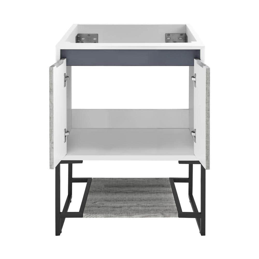 Swiss Madison Marseille 24.05" Single Bathroom Vanity Base Only in Gray