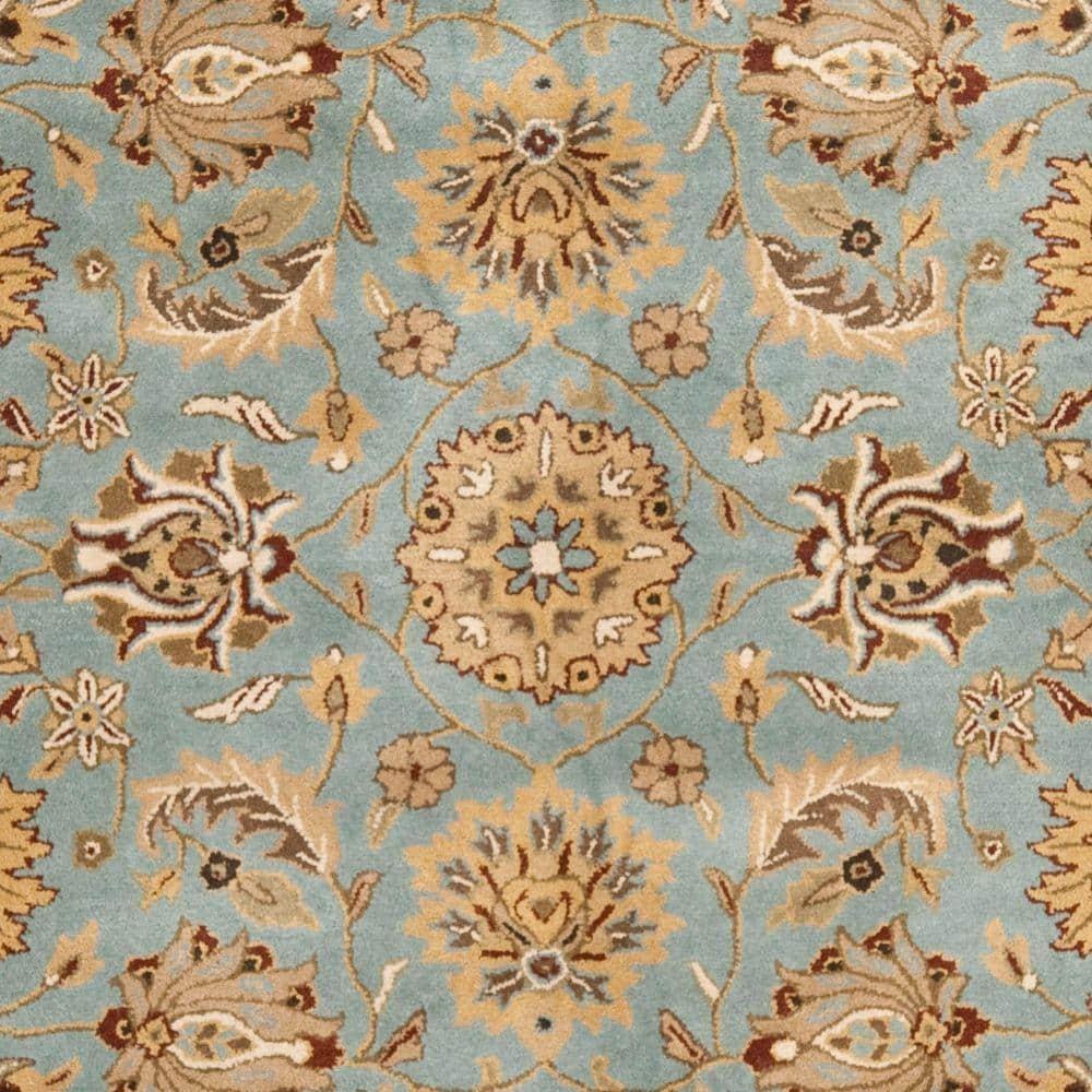 SAFAVIEH Heritage Dexter Traditional Wool Area Rug, Blue/Gold, 9' x 12'