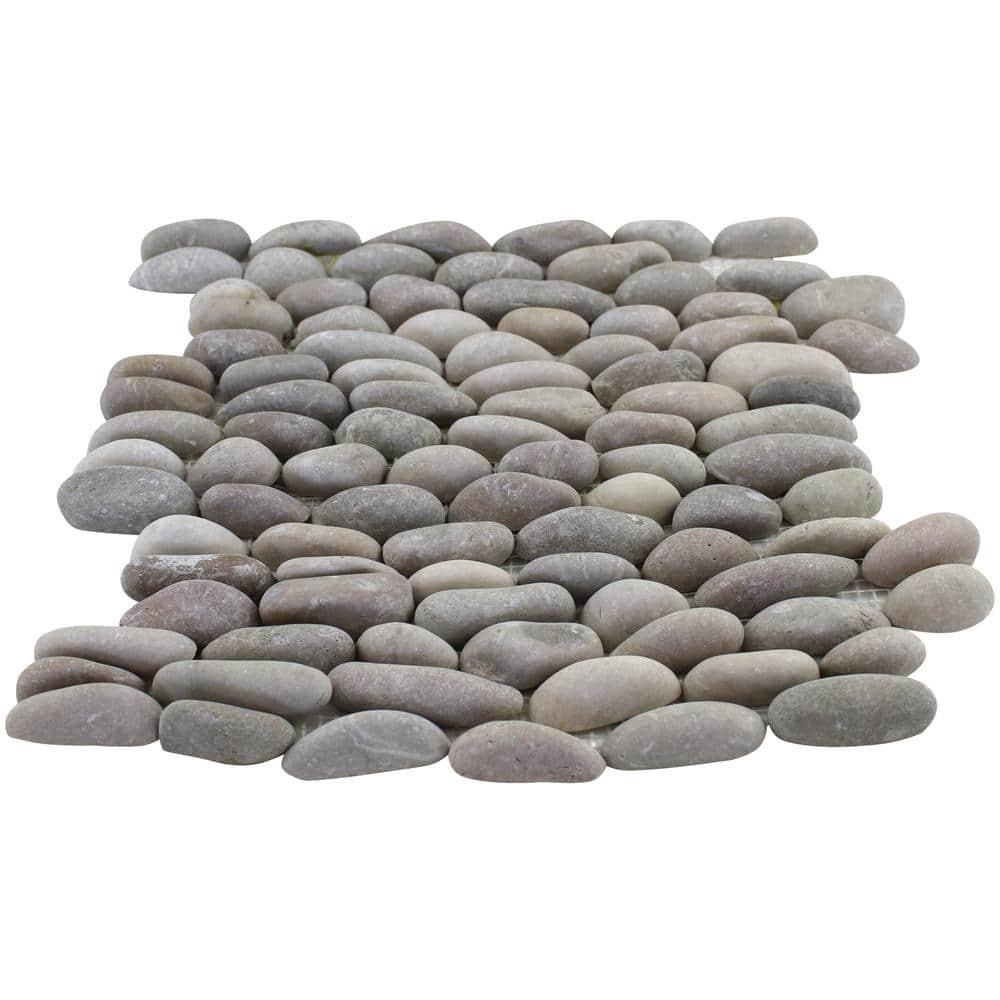 Rain Forest Stacked Tan Pebble Tile 12" x12" (5.0 Sq. ft. / Case)