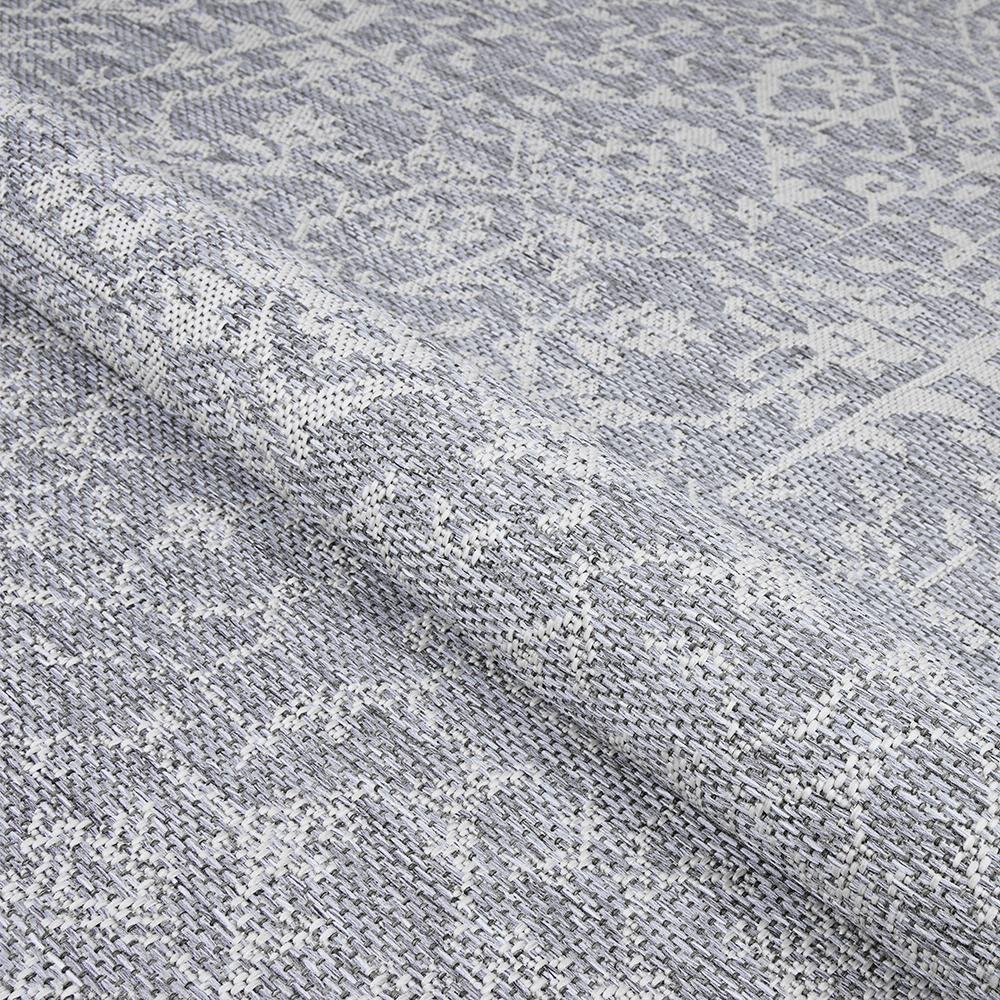 Couristan Monte Carlo Palmette Indoor/Outdoor Area Rug, 3'9" x 5'5", Grey-Ivory