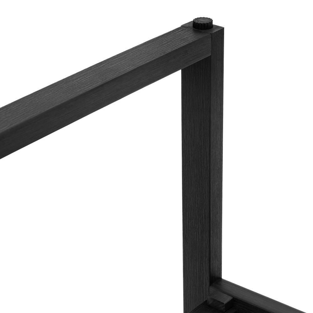 Black Square-Leg Plastic HDPS Outdoor Dining Chairs All-Weather Indoor Outdoor Patio Dining Chairs with Armrest(4-pack)