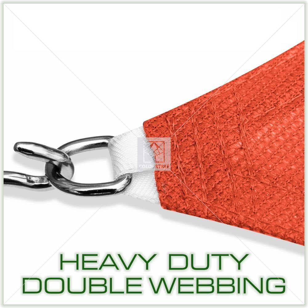 Amgo Amgo Rectangle Sun Shade Sail with Hardware Kit