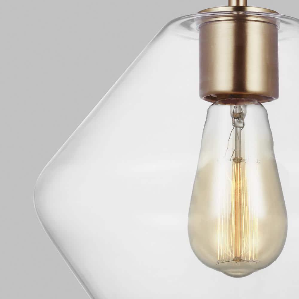 Rooks Single Light Glass Dimmable Pendant