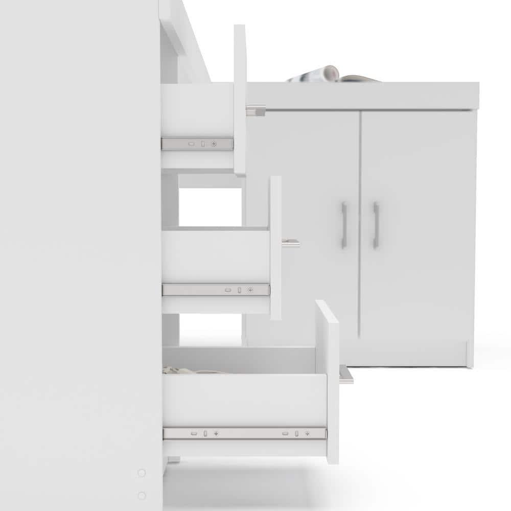 Mayne Corner Desk White - Polifurniture