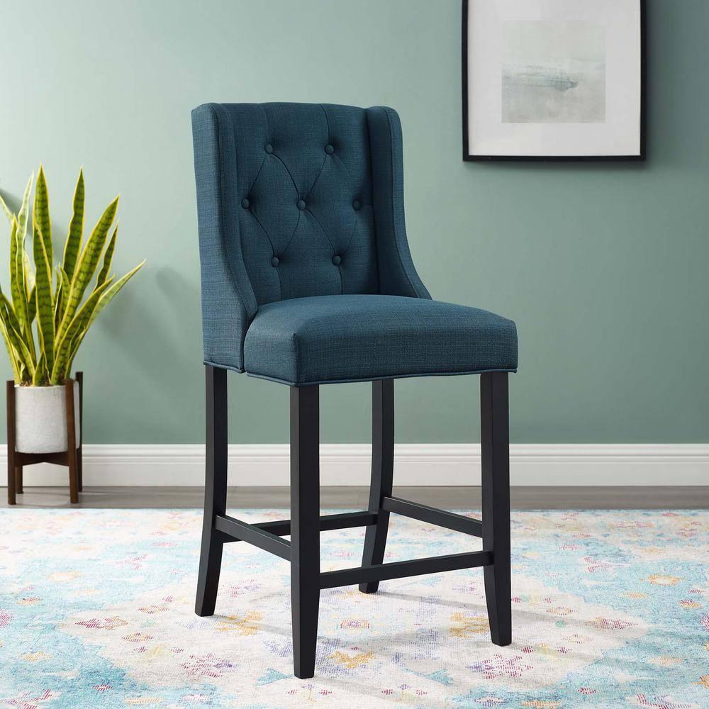 Modway Baronet Tufted Button Upholstered Fabric/Faux Leather Stool