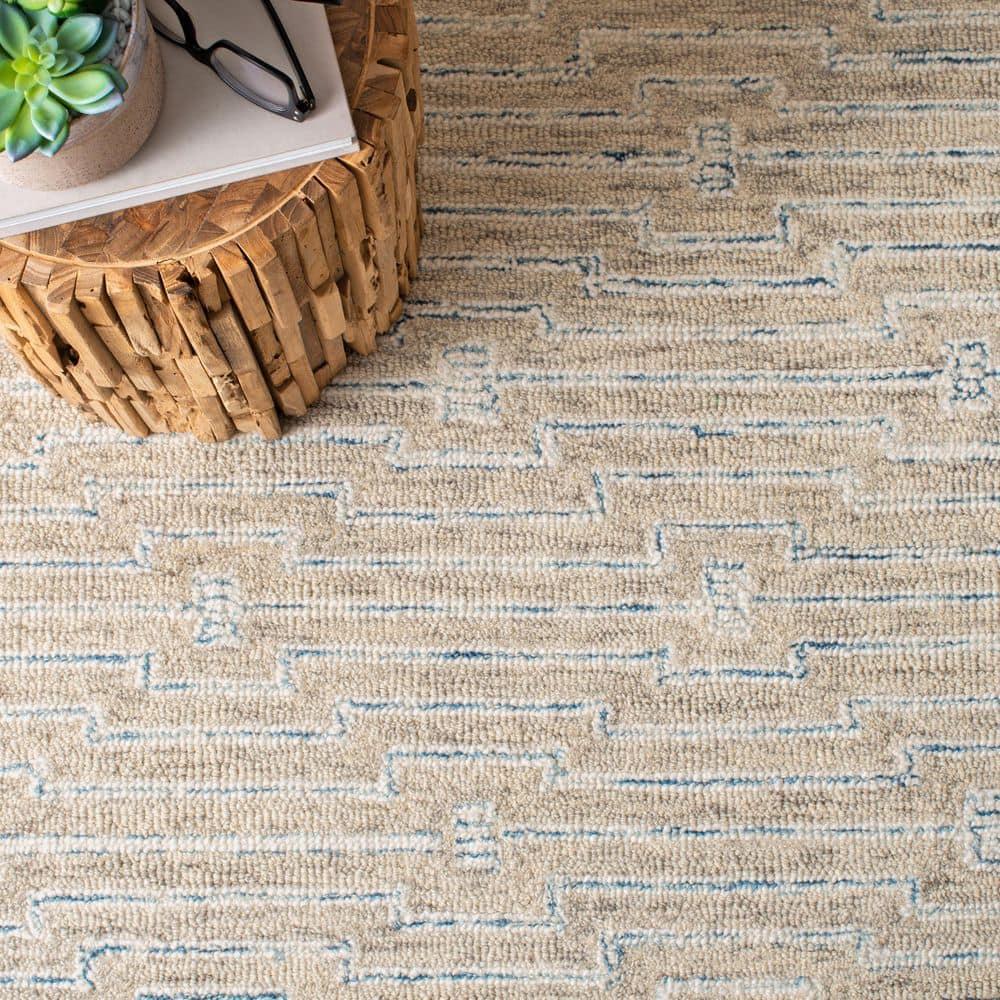 Micro-Loop MLP178 Hand Tufted Area Rug - Light Grey/Ivory - 8'x10' - Safavieh.