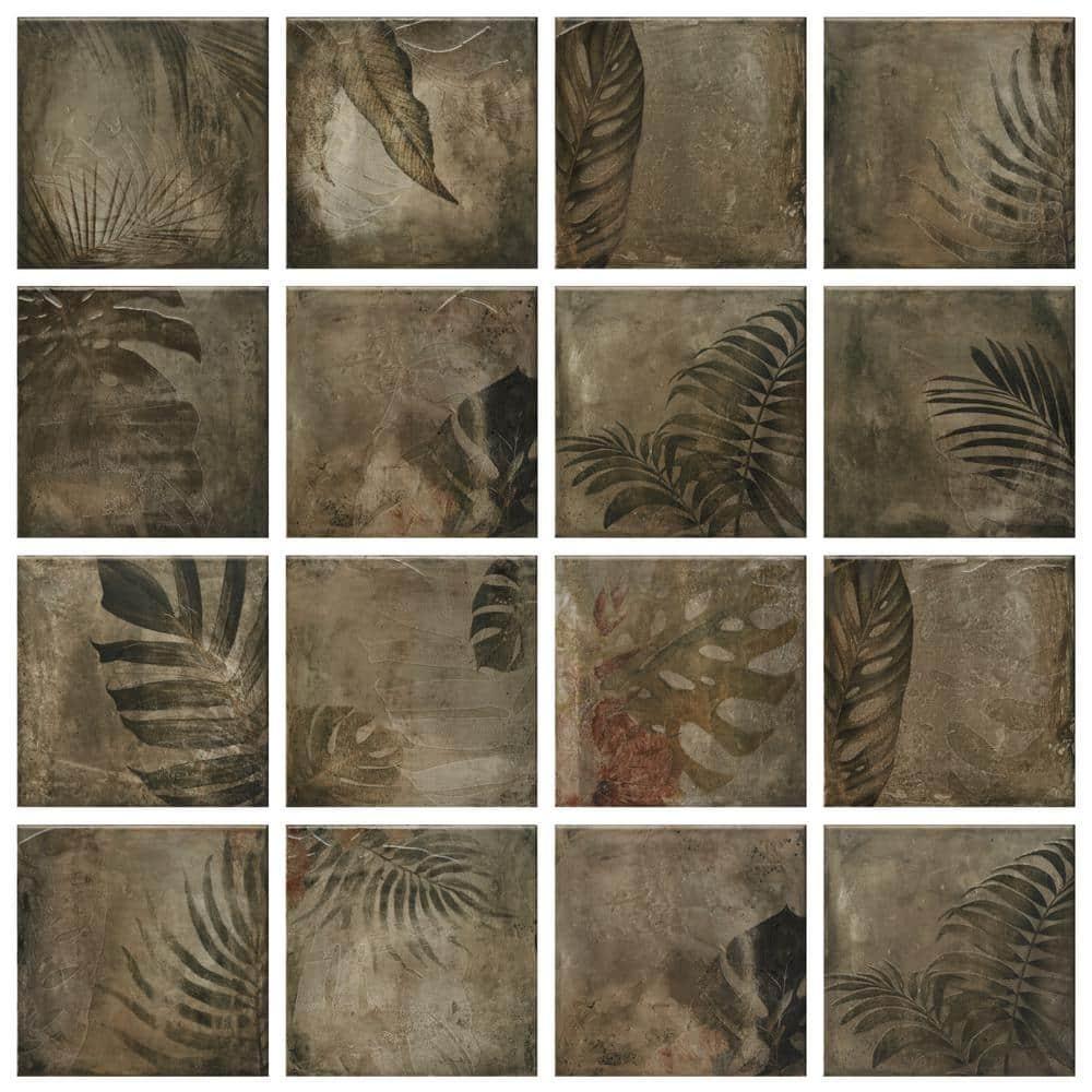 Angela Harris Tempest 7.87 In. X 7.87 In. Matte Ceramic Wall Tile (10.76 Sq. Ft. / Case)