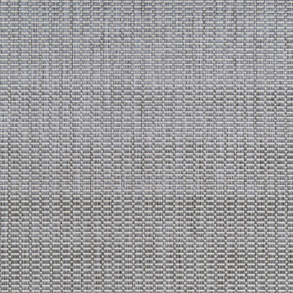 Couristan Recife Saddle Stitch Indoor /Outdoor Area Rug, Grey- White, 5'10" x 9'2"
