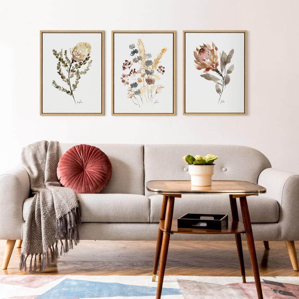18" x 24" Sylvie Wild King Protea by Sara Berrenson Canvas - Kate & Laurel: Modern Botanical Decor, Vertical Display