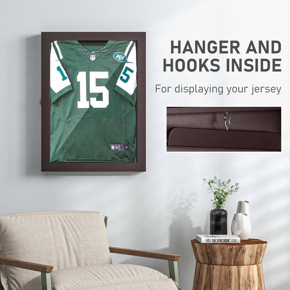 HomCom 2.5'' D Plastic/Acrylic Jersey Case | Wayfair