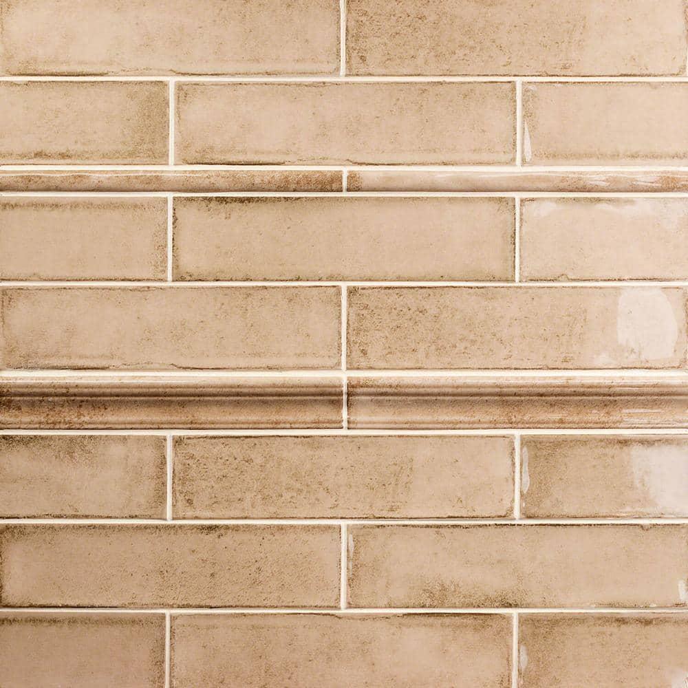 Bond Tile Chateau 12" x 2" Ceramic Quarter Round Tile Trim