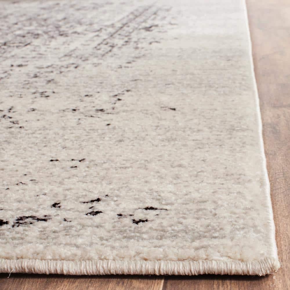 Evoke EVK260 Power Loomed Area Rug - Ivory/Black - 12'x18' - Safavieh.