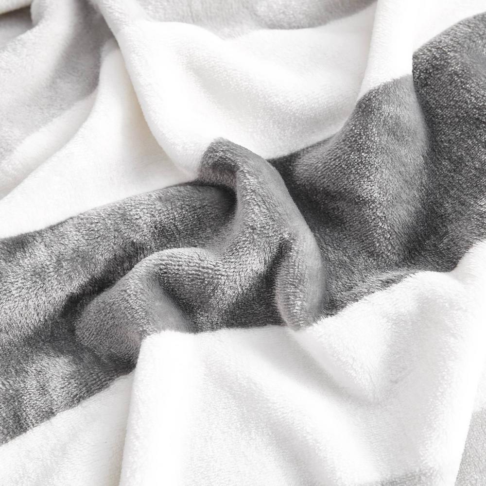 Nautica MF Point Harbor Nautica Awning Stripe Ultra Soft Plush Throw Blanket