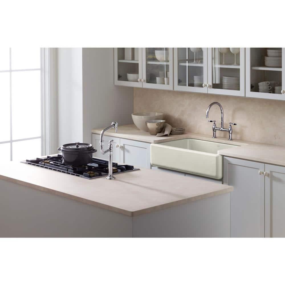 Whitehaven® Self-Trimming 36" L x 22" W Farmhouse Kitchen Sink