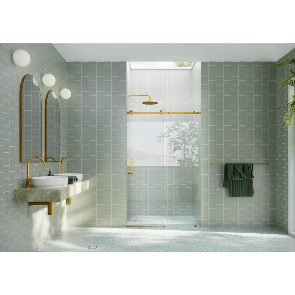 Astro 44 - 48 in. x 78 in. Fully Frameless Glass Sliding Shower Door