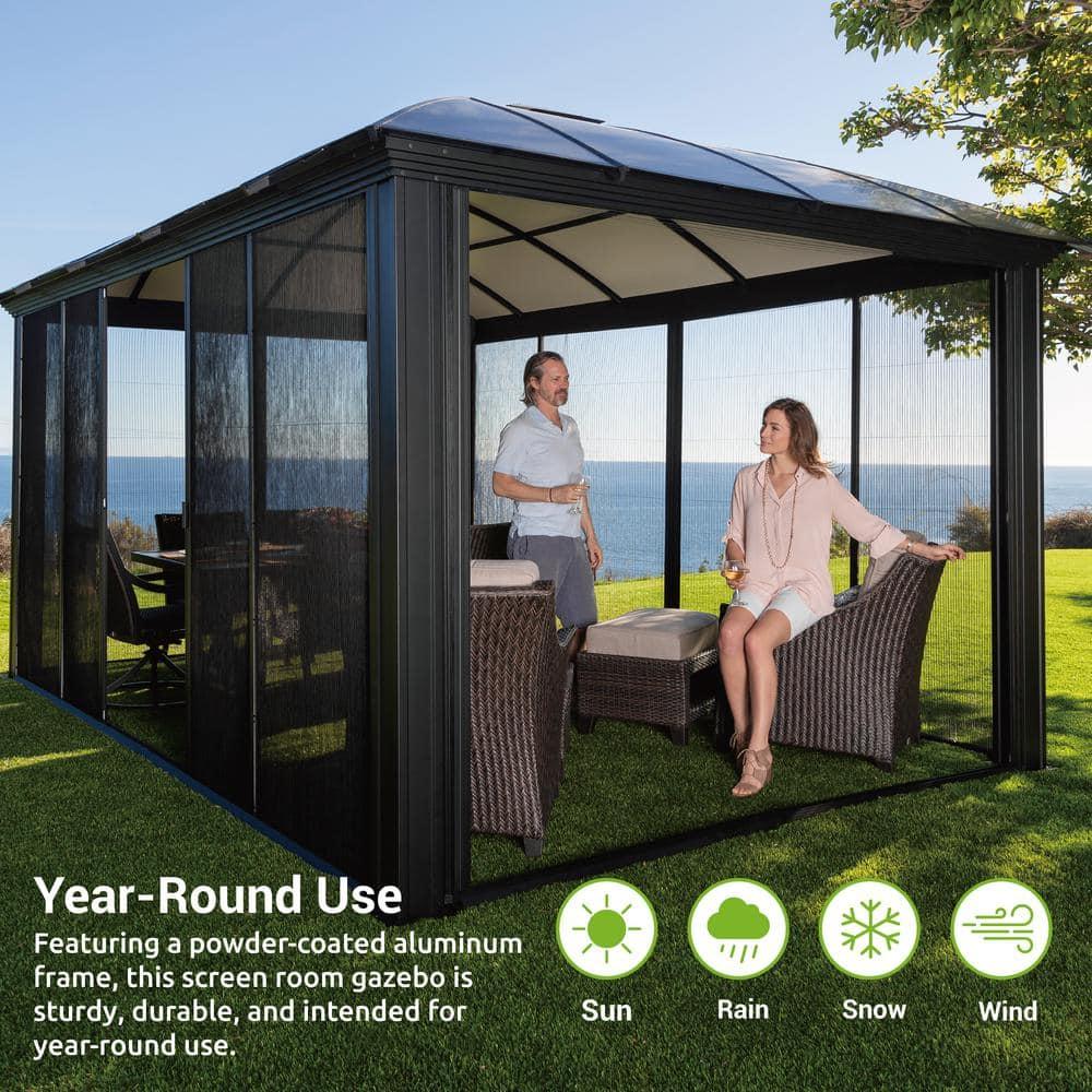 Paragon-Outdoor Siena Dome Roof Aluminum Patio Gazebo