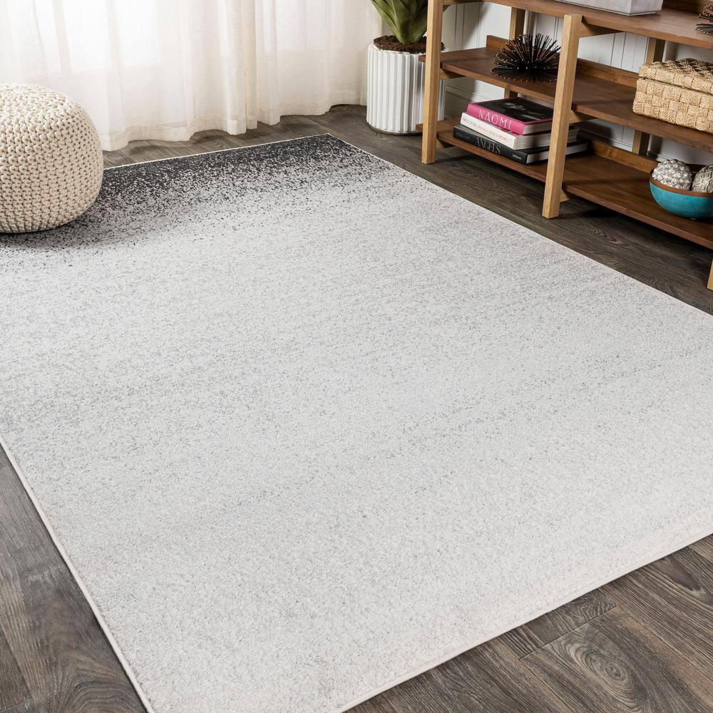 4'x6' Shore Modern Gradient Area Rug, Gray/Cream - JONATHAN Y