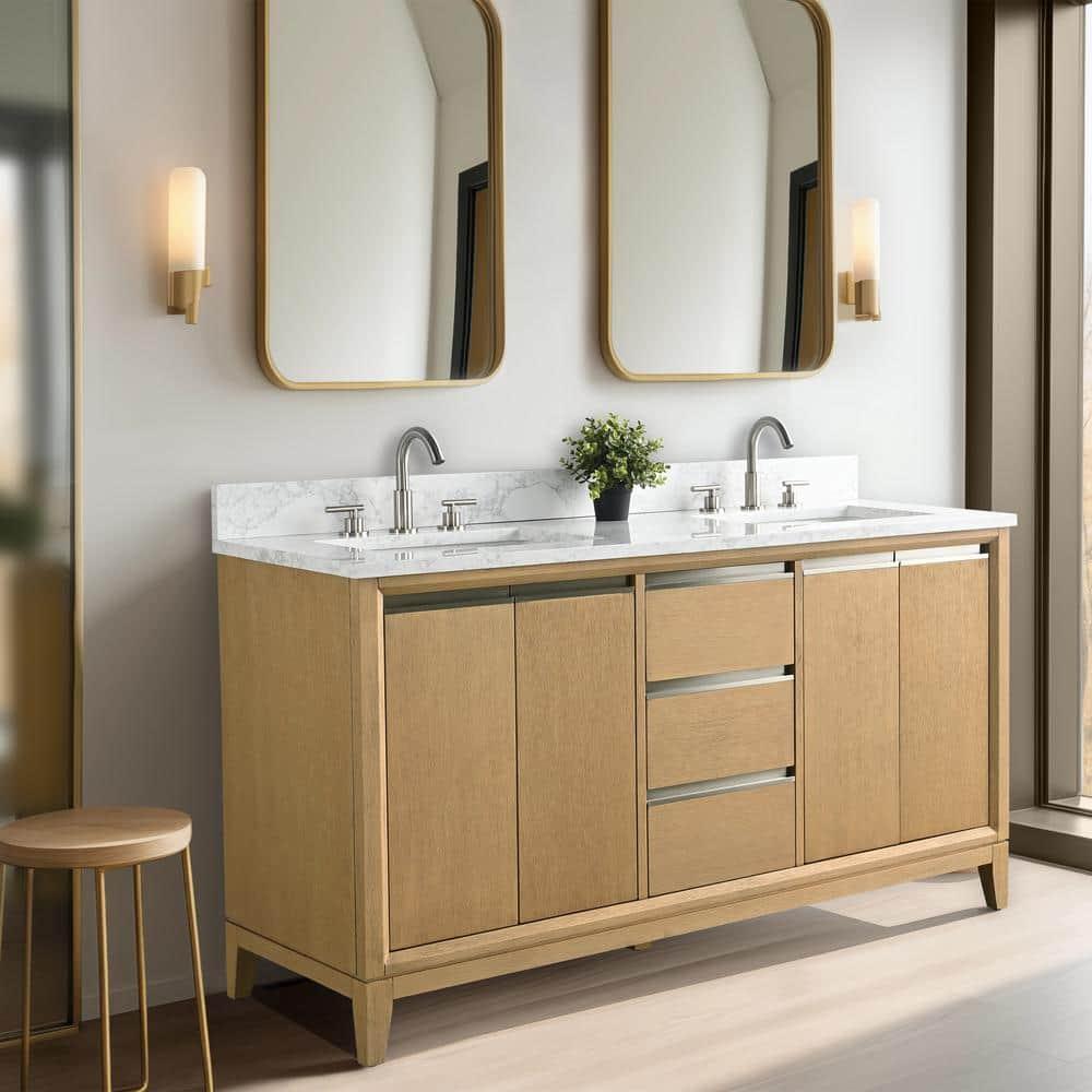 60 Double Bathroom Vanity with Top