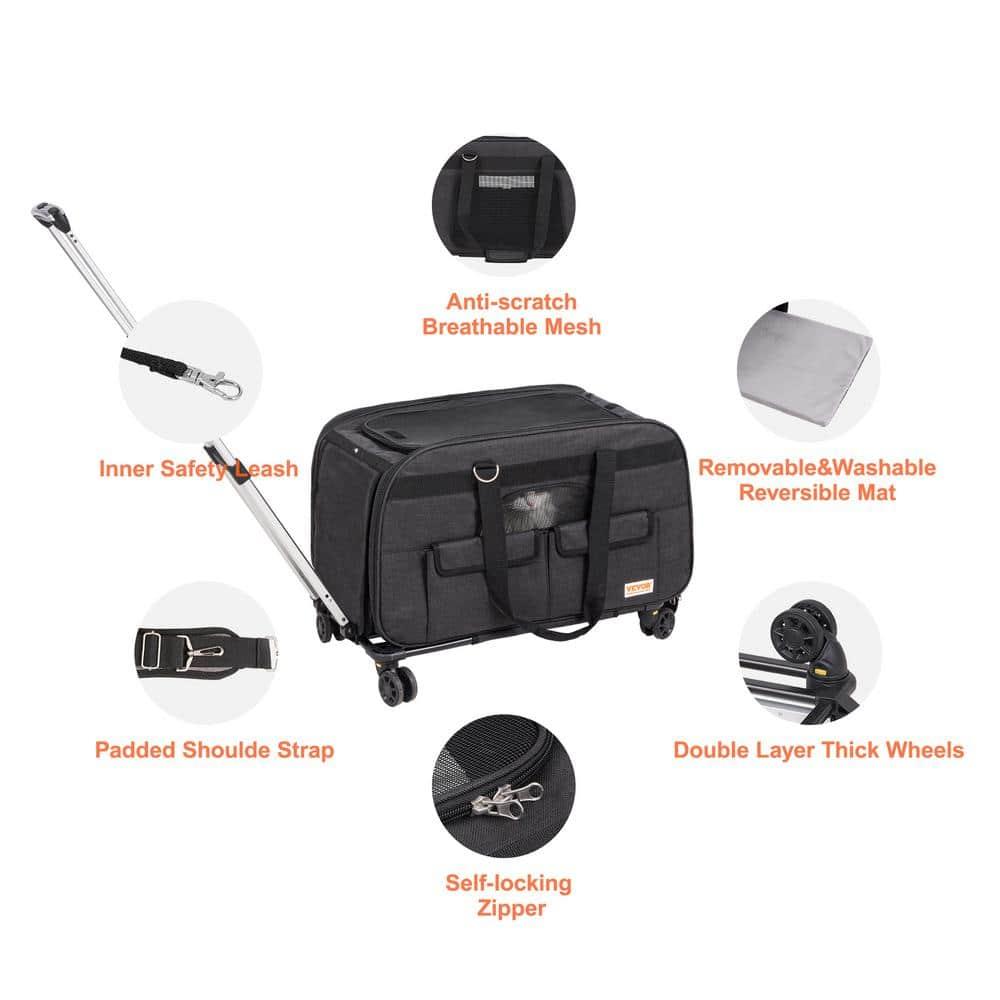 VEVOR Fabric Soft-Sided Crate with 1 Door