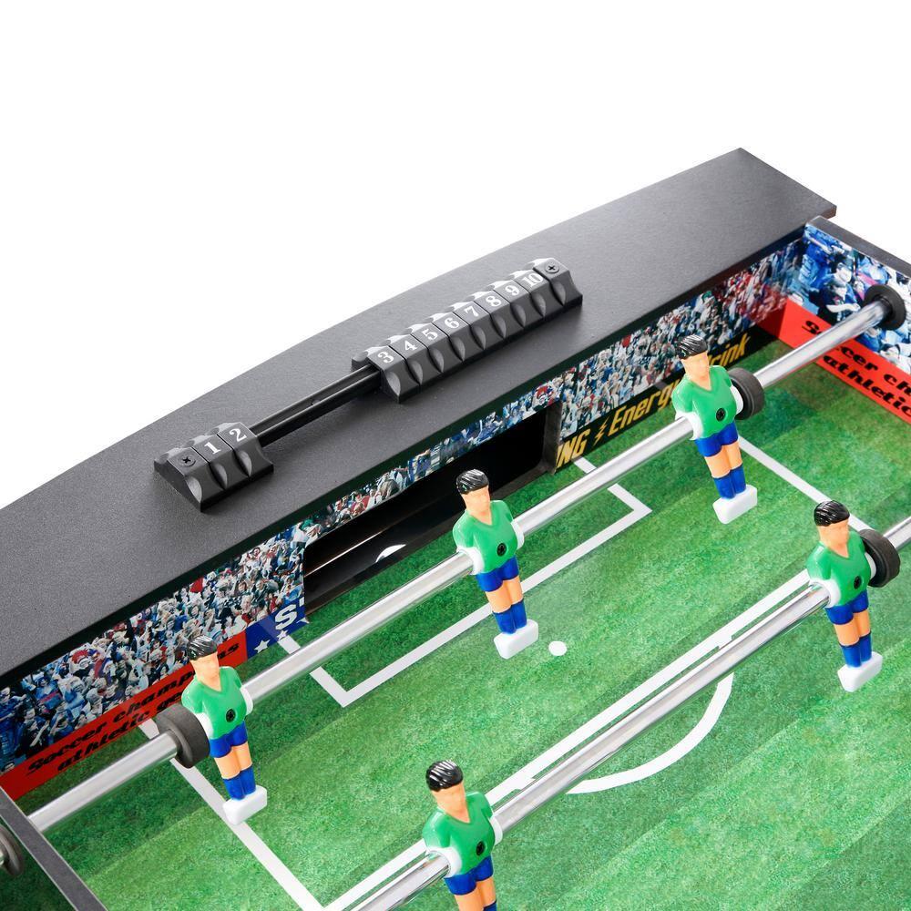 Hathaway Playoff 4-Foot Foosball Table, with Analog Scoring and Leg Levelers