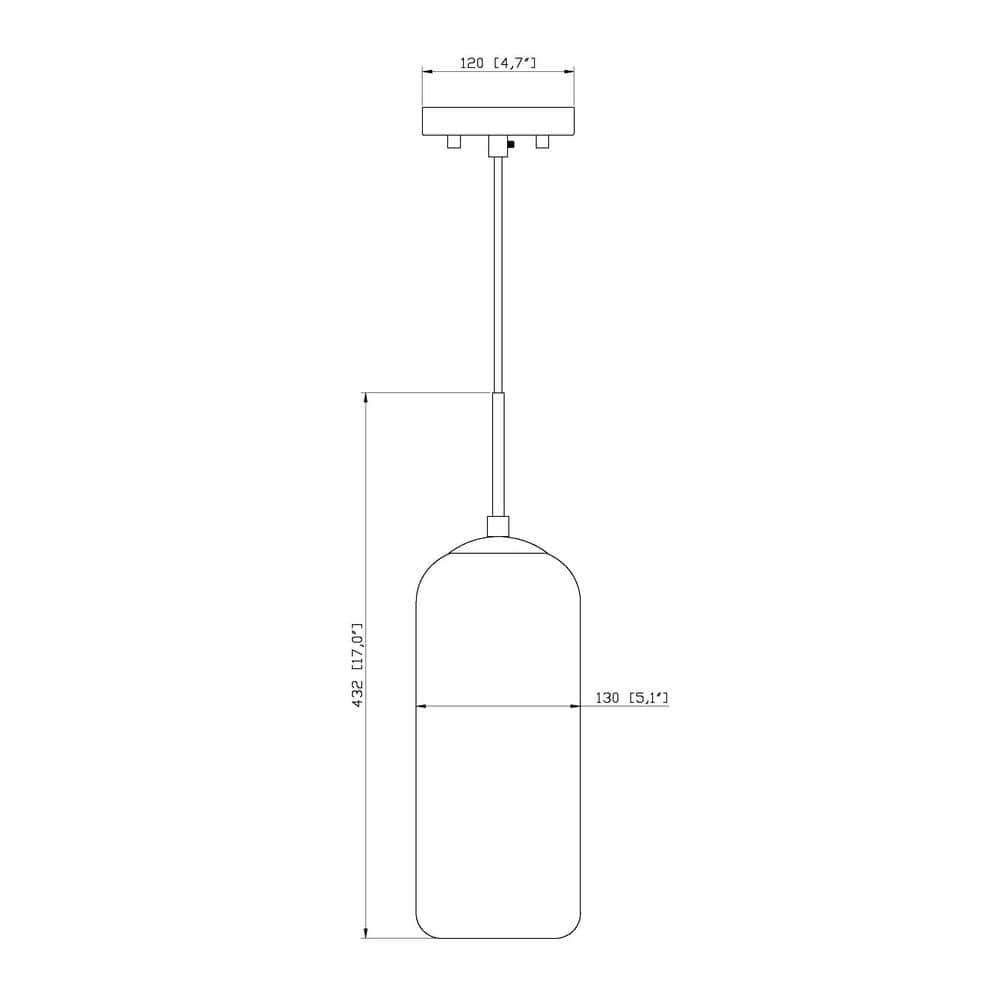Z-Lite Monty 1 - Light Pendant in  Brushed Nickel/Opal