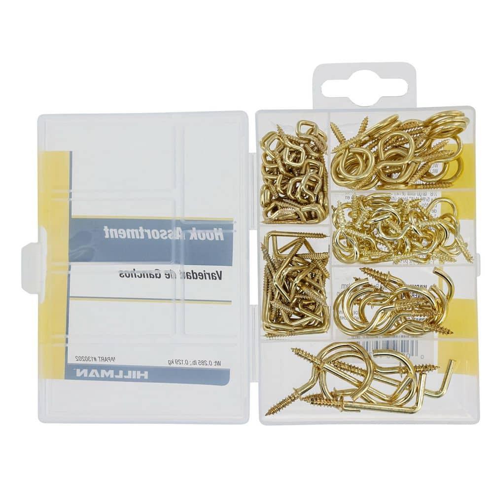 Small Brass Screw Eye Assorted Kit (121-Pack)