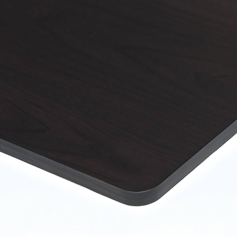 Furinno 10004 End Table / Nightstand Storage Shelf with Bin Drawer, Dark Espresso/Brown