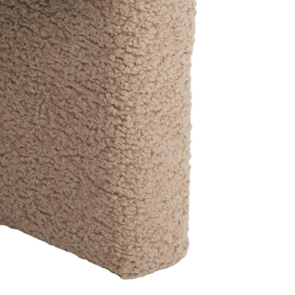 SAFAVIEH Couture Sammie Modern Boucle Solid Accent Chair, Light Brown